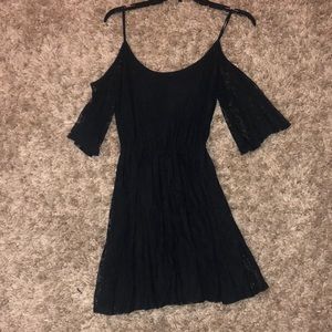 Navy Blue Lace Dress